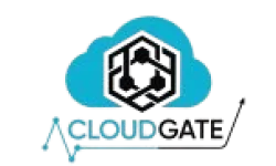 An image representing the Cloudgate client logo on the Home page by Technotery, highlighting organizations that have partnered with Technotery.