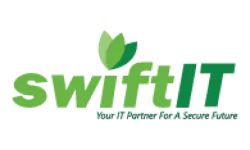 An image representing the Swiftit client logo on the Home page by Technotery, highlighting organizations that have partnered with Technotery.