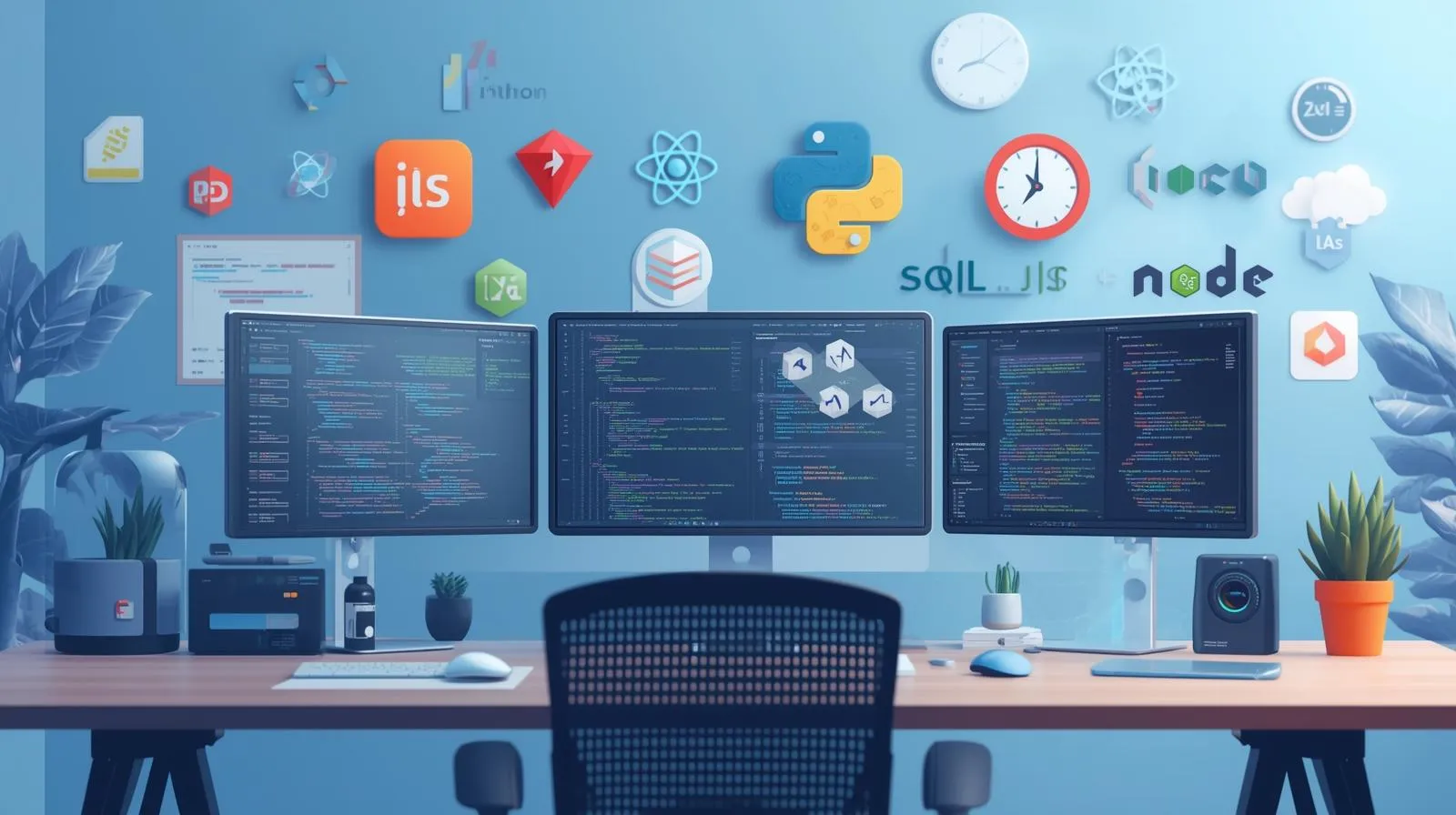 An image representing full-stack developer hiring by Technotery on the Hire Full Stack Developers page by Technotery, highlighting the full-stack engineering role and skills required for this position.