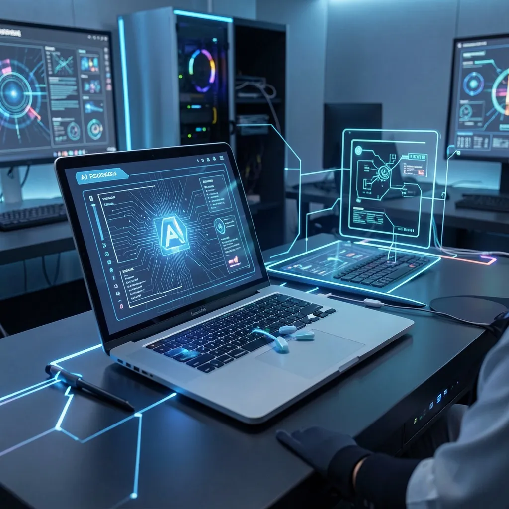 An image representing AI-powered technology solutions offered by Technotery on the Home page, highlighting enterprise automation services.