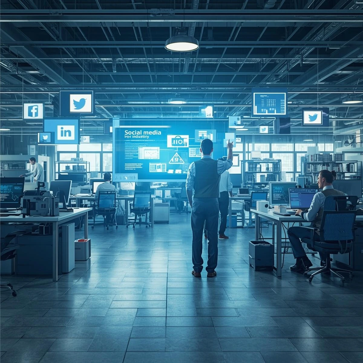 An image representing the first social industry showcase visual on the Home page by Technotery, highlighting social platform solutions by Technotery.