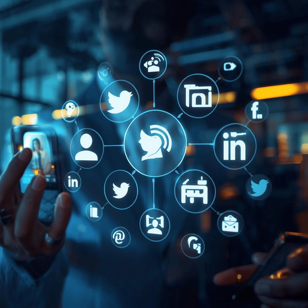 An image representing the second social industry showcase visual on the Home page by Technotery, highlighting social platform solutions by Technotery.