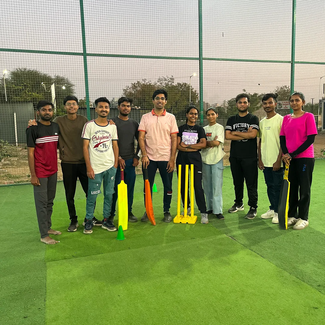 An image representing Cricket Practice on the Life at Technotery page, highlighting company culture and team activities at Technotery.