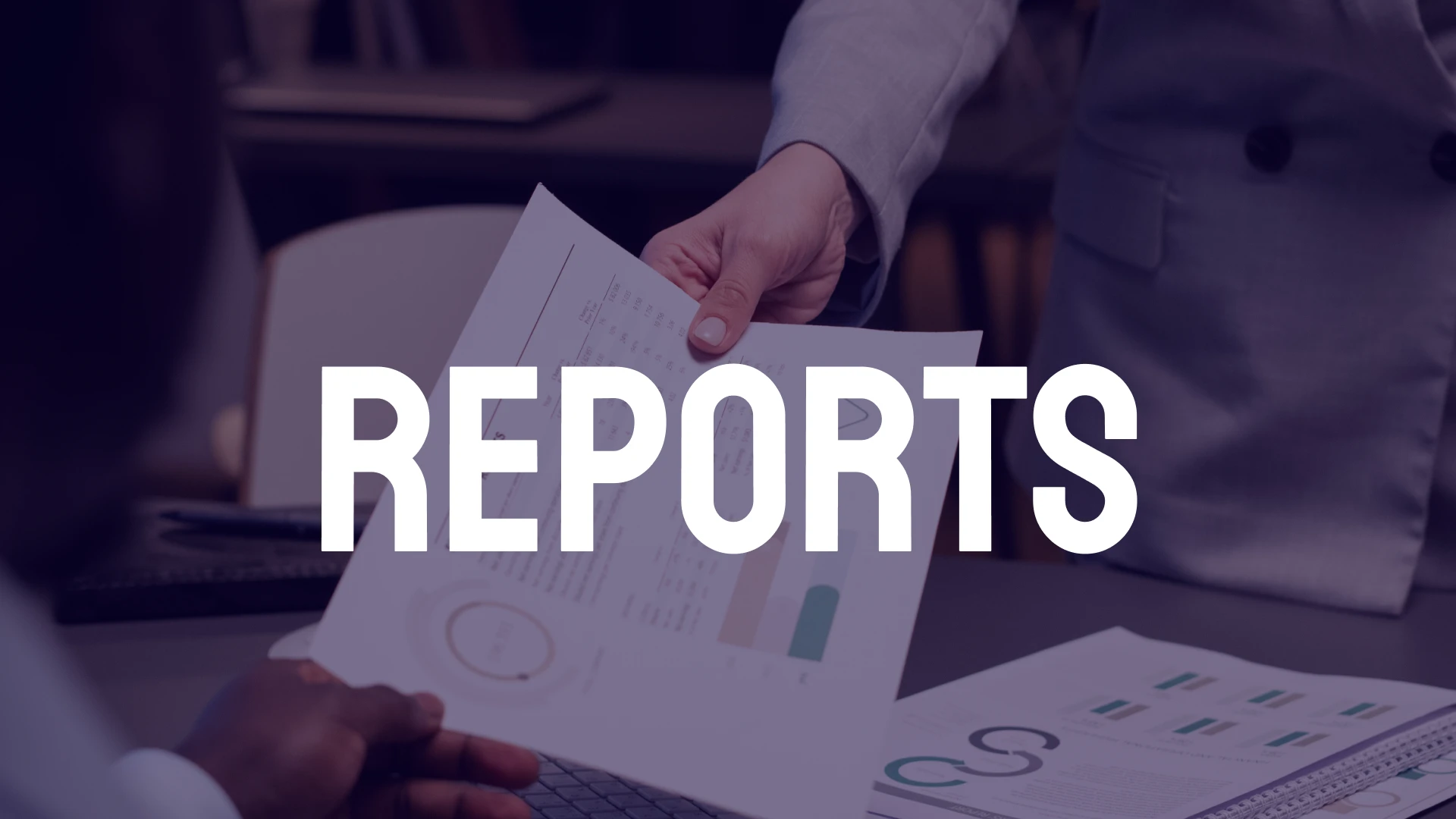 An image representing business analytics reporting on the Reports page by Technotery, highlighting strategic trends and performance insights.